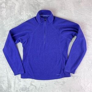 Patagonia Kids Fleece Sweatshirt 1/4 Zip Blue Medium*(see description) Hiking